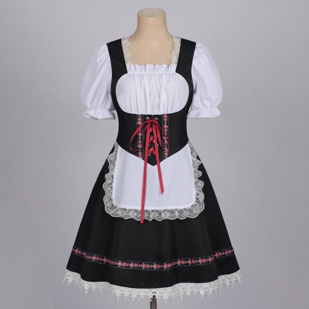 Women's Casual Short Sleeve Tie Waist Dress for Costume Party Events