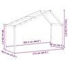 VidaXL Bed Canopy for Children 213x95.5x144.5 Cm Solid Pine Wood, Bed Canopy, Bed Canopy for Child, Canopy for 846936