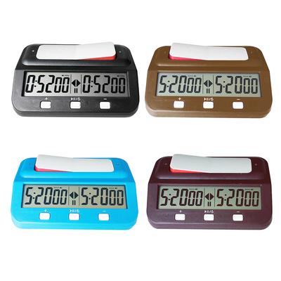 Temporizador Digital de Ajedrez Profesional Reloj de Ajedrez Digital de Plástico Alimentado por Batería Multifuncional Ligero para Entrenamiento Enseñanza