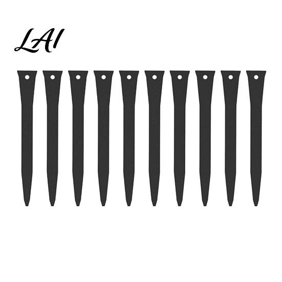 Garden Edging Stakes 10Pcs 12" Landscape Stakes Heavy Duty Steel Anchoring Spikes Metal Ground Spikes for Landscaping Border Outdoor Lawn