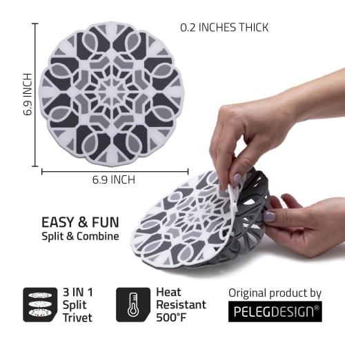 Peleg Design Split Trivet Black Trivet Set of 3