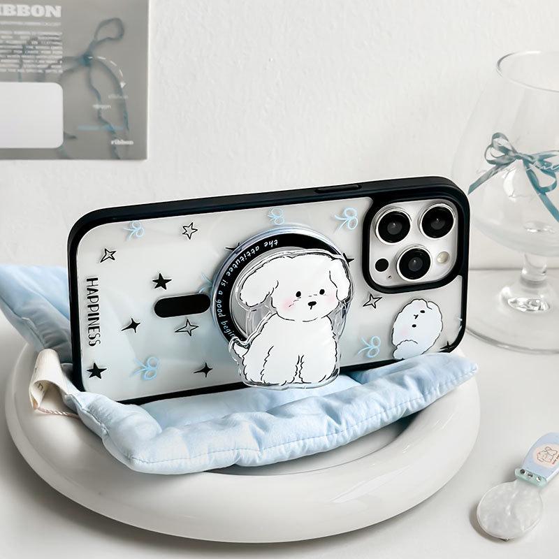 Magnetyczne matowe etui Zhitai na iPhone 11/12/13/14/15, Pasuje do uchwytu magnetycznego