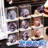 Creative Acrylic Badge Display Rack Stackable Dust Proof Badge Organizer Transparent Desktop Storage Box Badge Collection