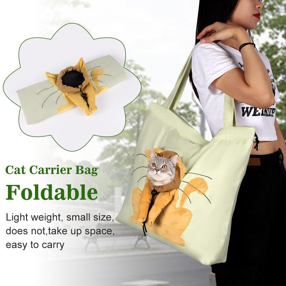 Haustier Leinwand Handtasche Tragbar Katze Transporttasche Weiche Haustier Transporttasche Für Ausflüge Reisen Haustier Handtasche Mit Sicherheitsreißverschlüssen Haustier Transporttasche