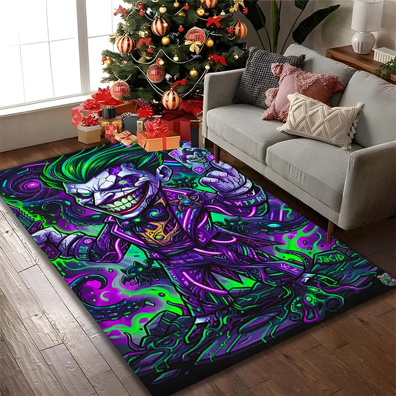 1pc JOKER Printed Chair Rug for Home Office Use, Living Room Kitchen Game Room Area Carpet