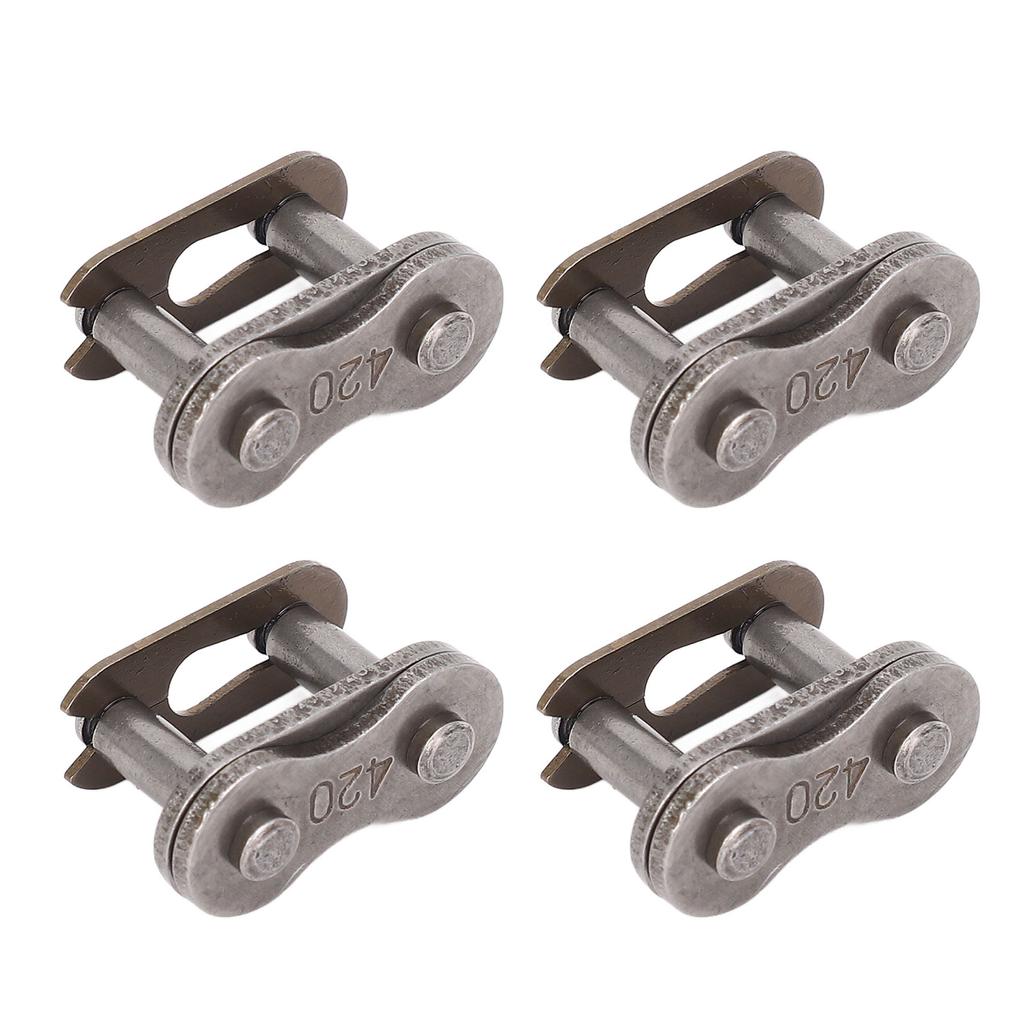 10PCS 420 Chain Link Connector Manganese Steel Quick Release Motorcycle Chain Link Drive Connector Replacement