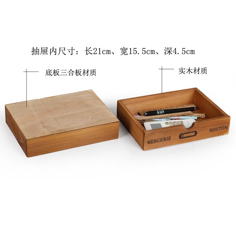 Wooden Box Storage Wooden Drawer Chest of Drawers Cosmetic Jewelry Organizer Office Home Decor Desktop Storage Box  WF