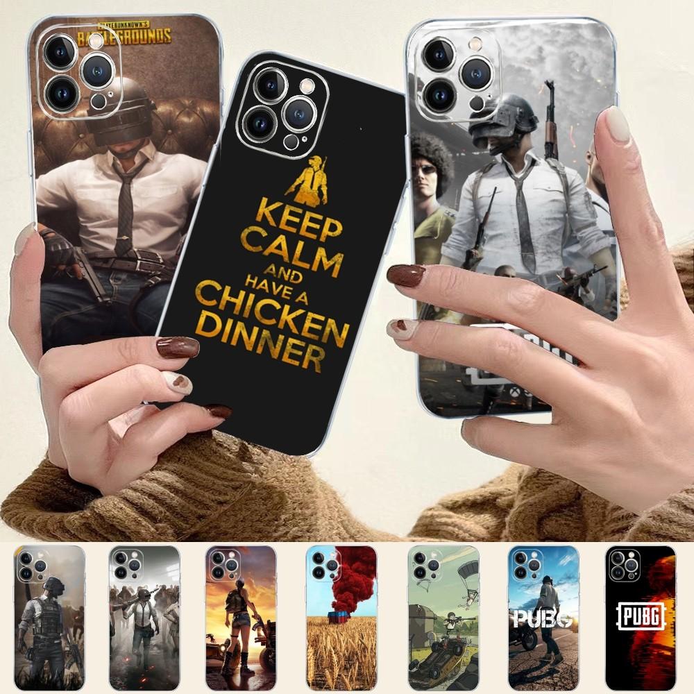 PUBG Phone Case For iPhone 14 11 12 13 Mini Pro XS Max Cover 6 7 8 Plus X XR SE 2020 Funda Shell