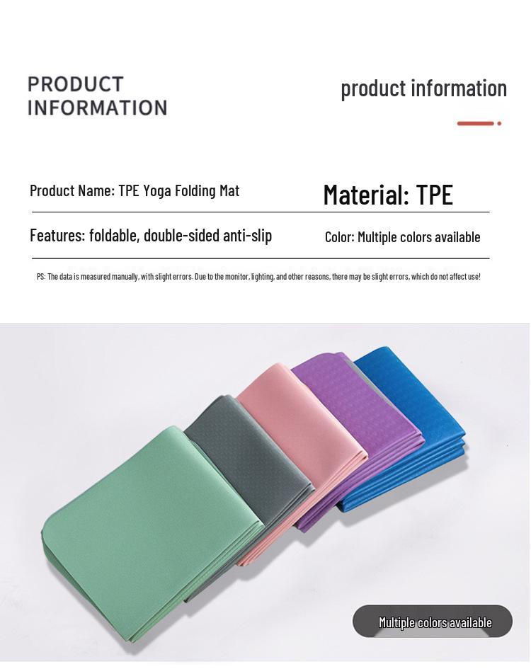 Portable Foldable Yoga & Fitness Mat: Non-slip, Thickened, Ideal for Camping, Naps, and Children's Play