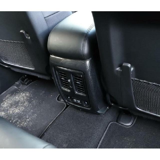 Fit For Dodge Durango 2011- ABS Carbon Fiber Rear Air Vent Outlet Cover Trim