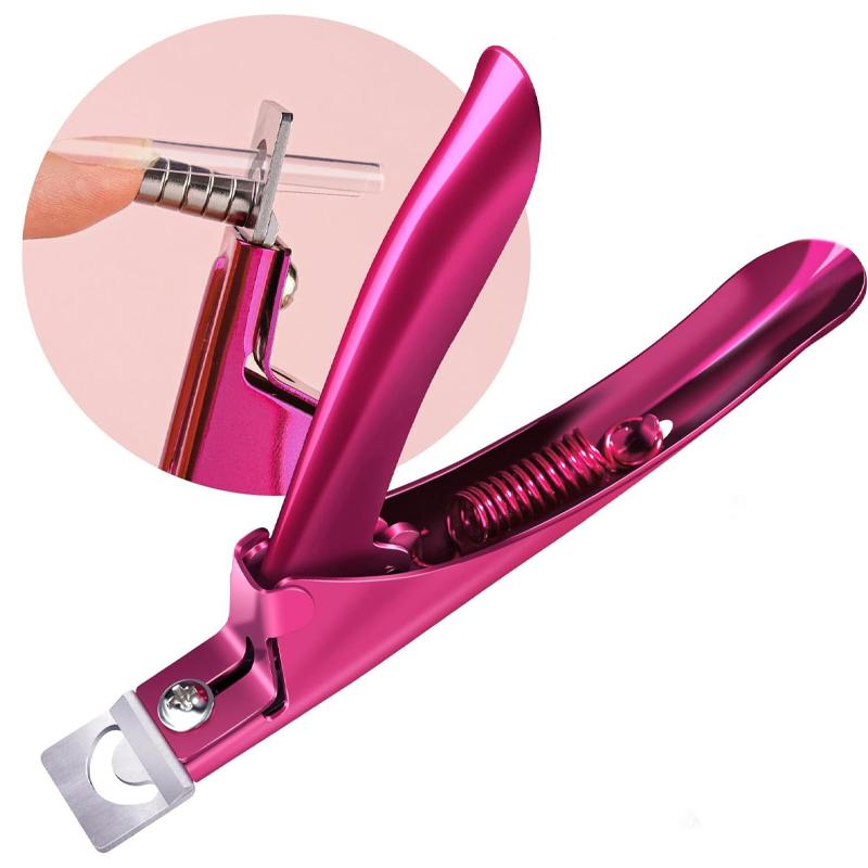 Adjustable Nail Clippers In Purple Red Are Suitable For Acrylic Nails Stainless Steel Nail Clippers And Nail Clippers For Fake N