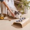 Wooden Cat Bowl Stand Holder Ceramic Food Water Bowls Anti-Tip Design Neck Support Pet Feeder Station