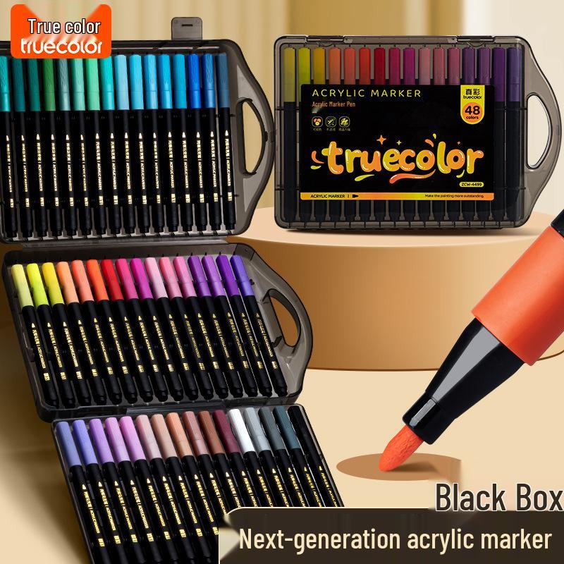 Echter Farbe Quadratischer Marker: Aquarellstift & Acrylkreide Set für Kinder, Bunter Pinsel