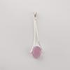 Rose Chalcedony Gemstone 925 Sterling Silver Partywear Jewelry Handmade Long Pendant 1.79" PP-69-14