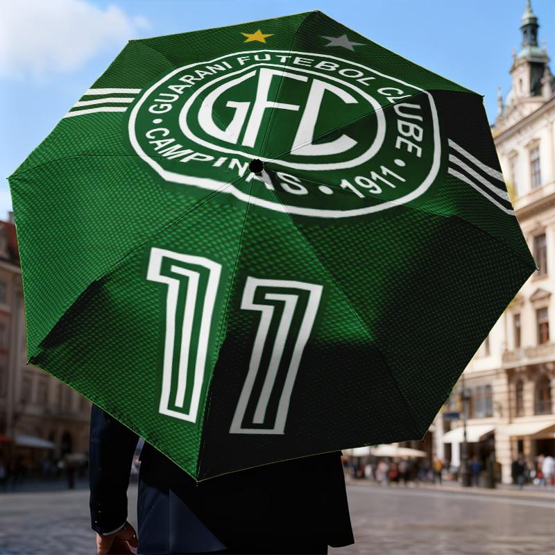 1PC Football Club Emblem Printed Umbrella Folding umbrella, automatic umbrella 8-Frame for Travel, camping Fan gifts Christmas Gifts