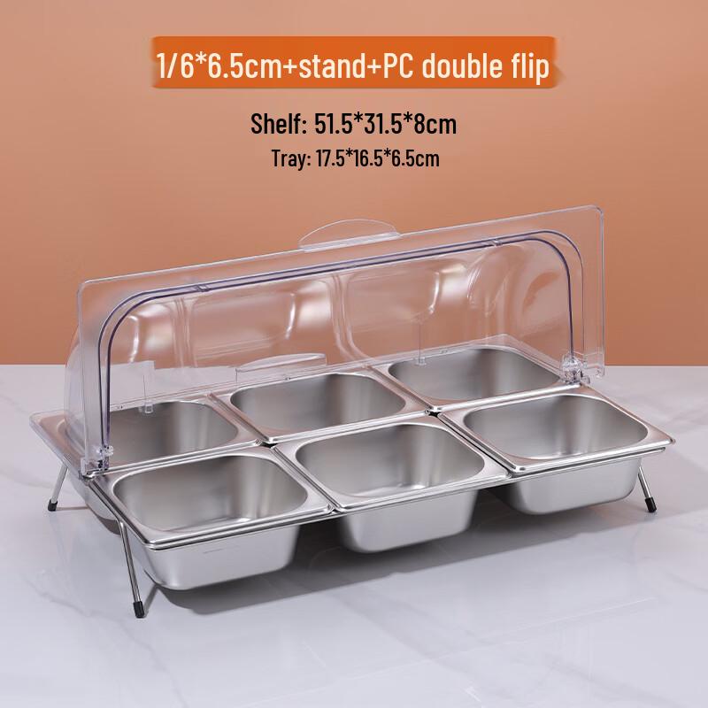Handun Commercial PC Double Flip-top Ingredient Box