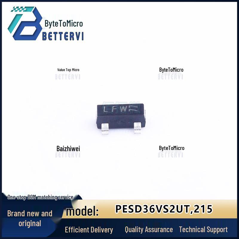 

Authentic PESD36VS2UT,215 SOT-23 TVS/ESD for Electrostatic & Surge Protection