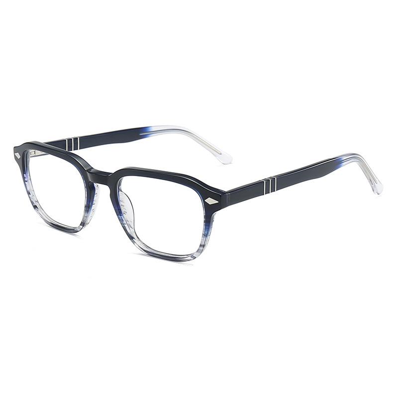 

New Style Fashion Style Rice Nails Acetate Material Small Square Glasses Frame Photo Brown Gray Anti Blue Light Femal Presbyopic Prescription Lenses 0