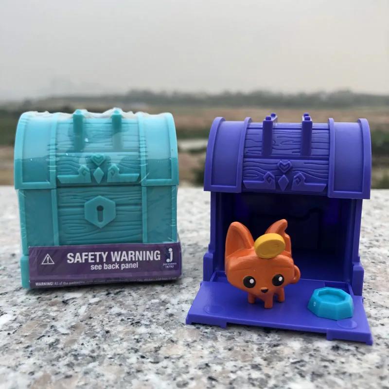 Animal Jam Blind Box Action Figure Collectible Treasure Chest Toy Adopt A Pet Children Birthday Gifts Cute Mini Pet Ornament