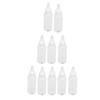 10Pcs Pigment Dispensing Bottle 60ml Durable Plastic Roll Ball Widely Used Hair Oil Bottle for Oil Pigment Solvent