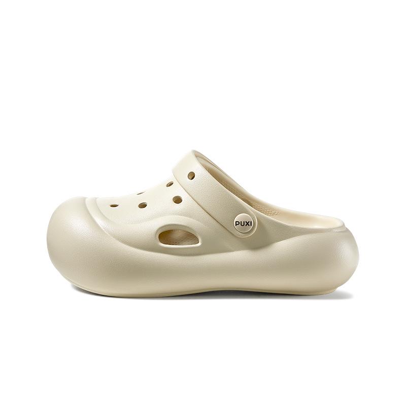PUXI Women s Cute Summer Beach Non-Slip Thick Sole Closed-Toe Breathable Slippers 35-36