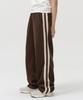 TOFFEE Double Side Line Track Vertical Pants (Brown)