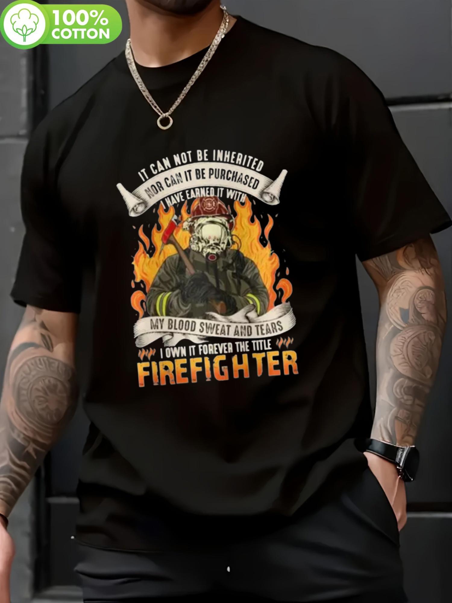 Firefighter Tribute T-shirt - Cotton XXXL