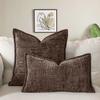 Woven Thick Cushion Cover Yarn Texture Throw Pillow Covers Edge Pressed Sofa Cushion Covers for Home Bedroom Living Room Decor