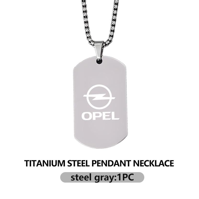 

Personalized Engrave Necklace Stainless Steel Custom Pendant Gift For Opel ADAM ASTRA J K CORSA E INSIGNIA MOKKA VIVA Meriva