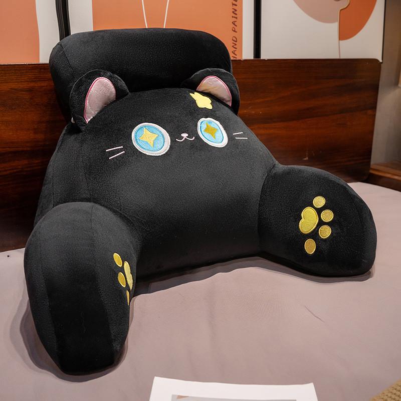 Cartoon Anime Lumbar Pillow With Plush Cover For Bed Couch Support
