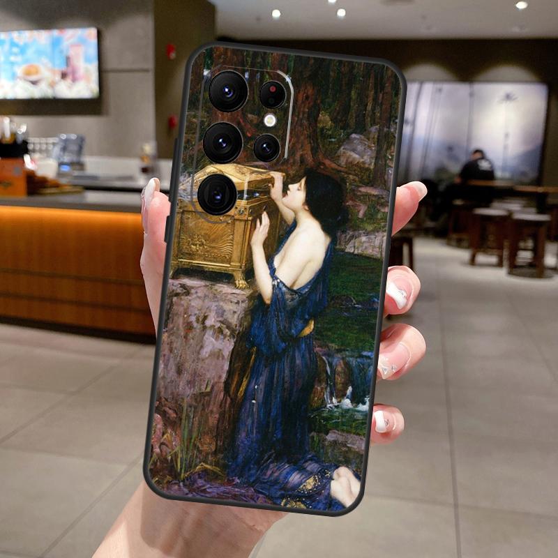 

John William Waterhouse Phone Case For Samsung Galaxy S25 S24 S23 S22 Ultra S21 FE S9 S10 S20 Plus S24 FE Soft Cover Galaxy S24