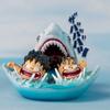 6.5cm Anime Dragon Ball Kid Goku with Kuririn Swimming Training Son Goku PVC Statue Action Figures Collectible Model Toys Gifts