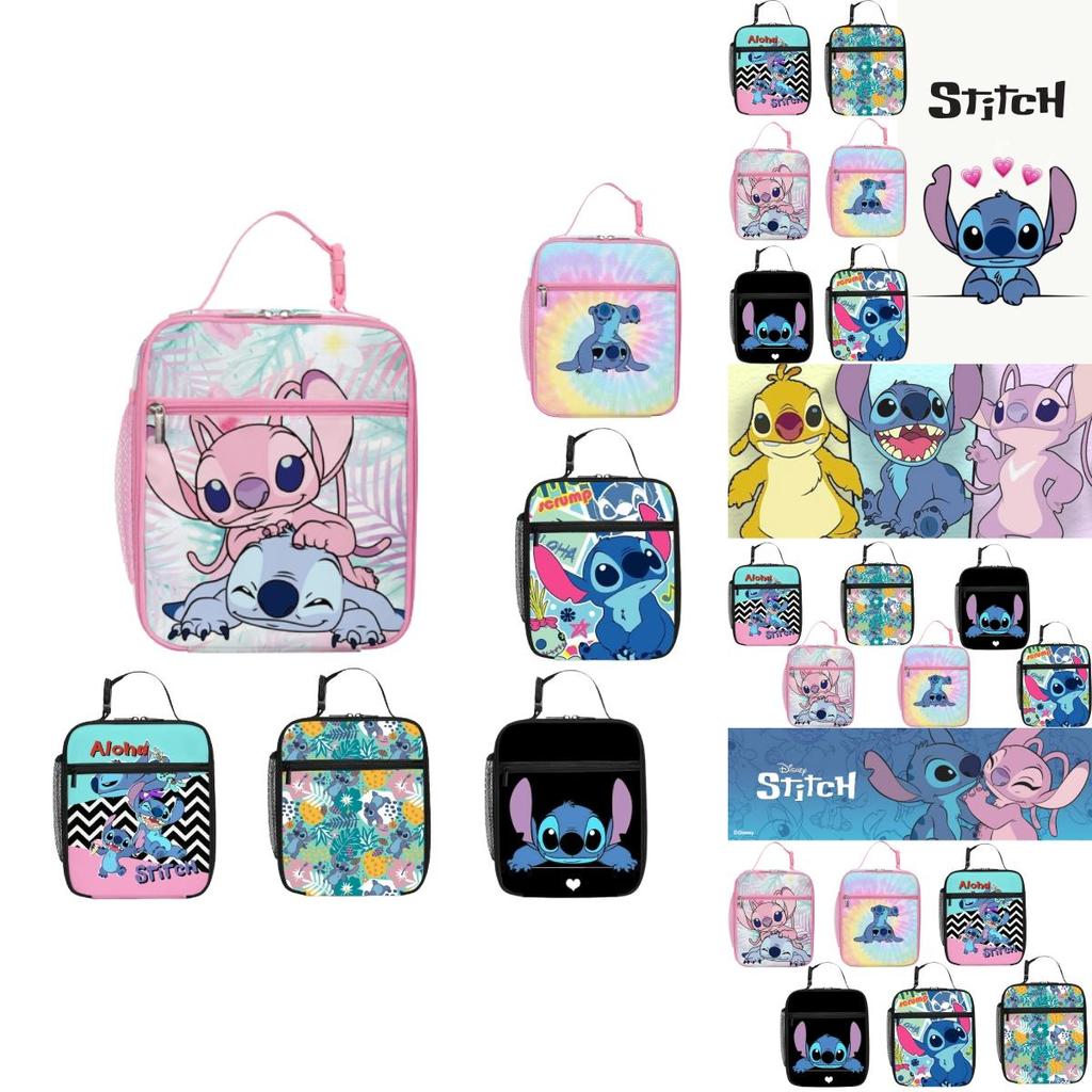 Runningtiger Stitch School Lunch Bag For Boys And Girls Breathable And Cute Design