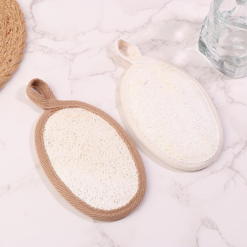 Přírodní lufa na tělo koupelová exfoliační houba měkký sprchový kartáč čisticí podložka exfoliační sprchová houba nástroj pro péči o pokožku těla