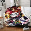1pc Blanket Demon Slayer characters1 Print Design, Lightweight Blanket for Sofa, Bed- Soft &Warm, Gift for All Seasons like Christmas, Halloween