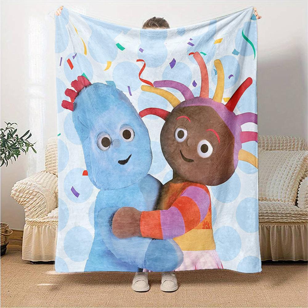 1pc In the Night Garden2 Blanket, Gift, for Men and Women, Soft Blanket, Good for Sofa Bed Couch Travel, Lightweight Flannel Blanket