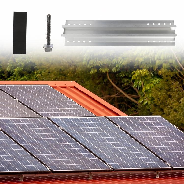 Roof Mount Solar Panel Short Rail Solar Panel Mounting Bracket Easy to Install