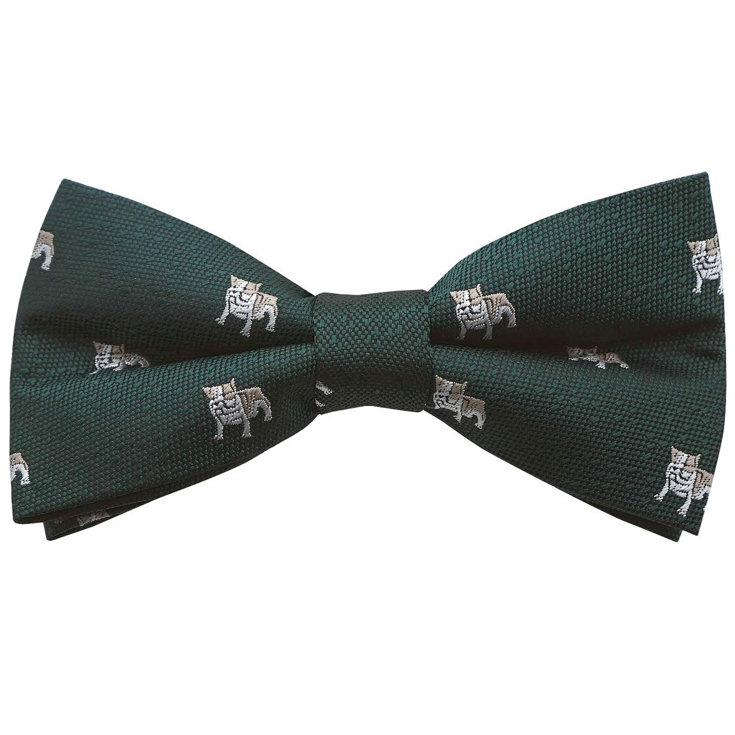 

[Bowties.jp] Green Bulldog Dog Bow Tie (Easy to Wear) bd355