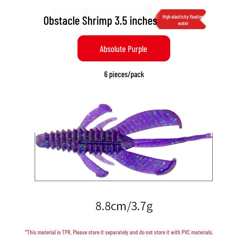 Dongding - Bas Avı İçin Engel Karides Yumuşak Yem, Teksas Rig Arama Yemi