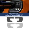 DUSP4 For Ranger T9 2023 2024 2025 2026 TPU Smoke Black Headlight Film Wildtrak Raptor Protective Transparent Sticker Accessories