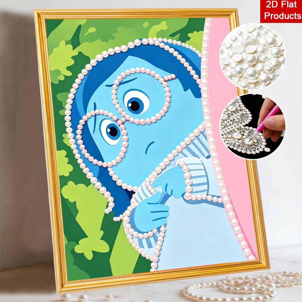 Disney Pearl Painting Pearl Aesthetics for Beginners and Adults, DIY Pearl Diamond Art Painting Kit for Home Wall Decor Gifts