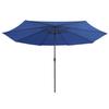 VidaXL Parasol de Jardin avec Mât en Métal, Pare-soleil de Patio, Abri de Soleil, Parasol de Terrasse Arrière-cour 47385