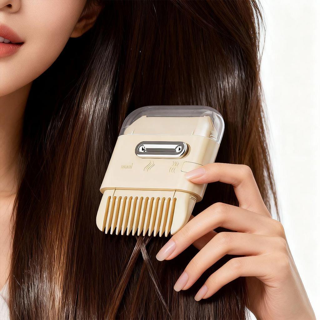 Exquisite 6-in-1 Bangs Trimmer: Adjustable Multifunctional Hairdressing Comb with Thinning Blade