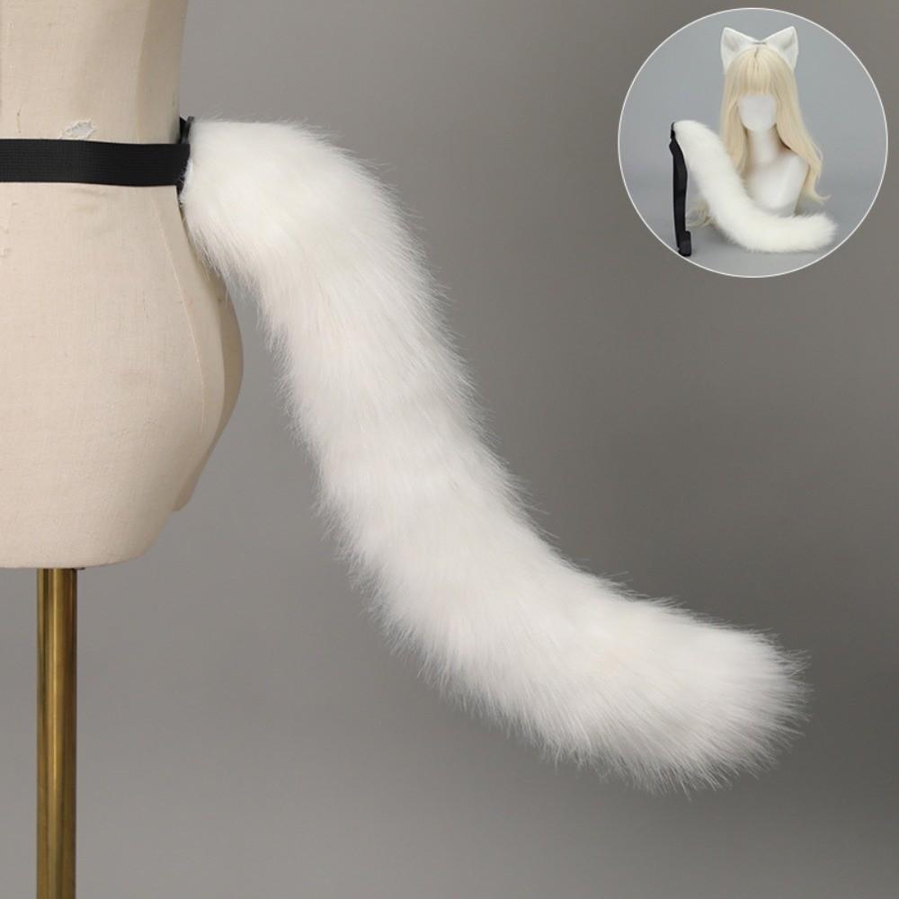Plüsch-Katzenohren-Haarreif Realistische Tierohren Haarband Neues flauschiges Katzenohren- und Schwanz-Set Haaraccessoires