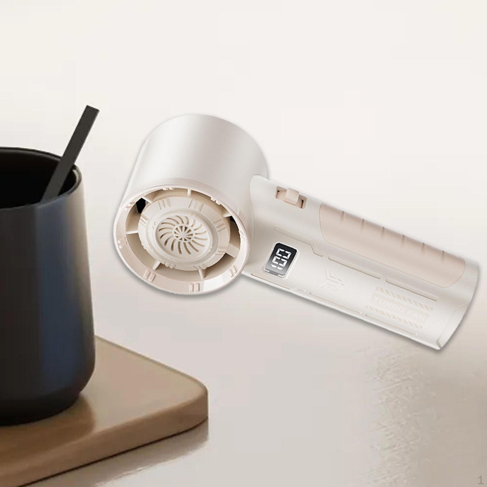 

Компактный ручной вентилятор с 5 уровнями скорости для охлаждения бежевый