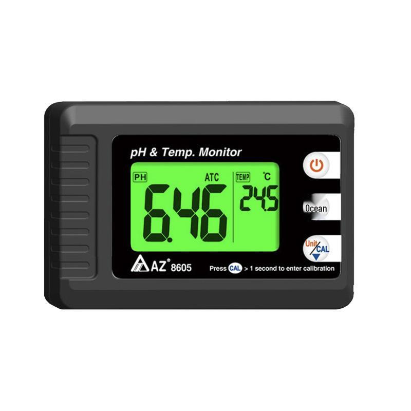Wall-Mounted AZ8605 pH Meter with Automatic Temperature Compensation and High-Precision Online Acidity Measurement