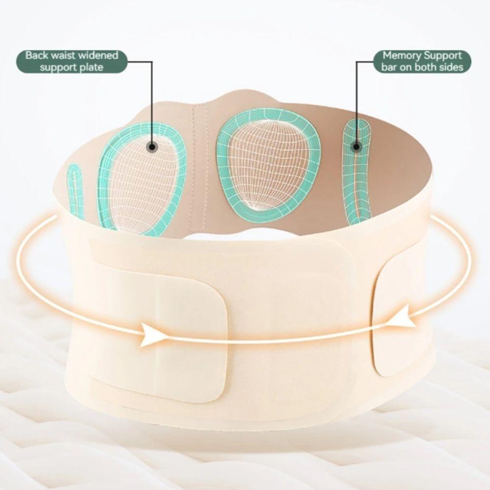 Dual Adjustable Waist Trainer Belt Brace Elastic Webbing Sports Lumbar Support Brace  Summer