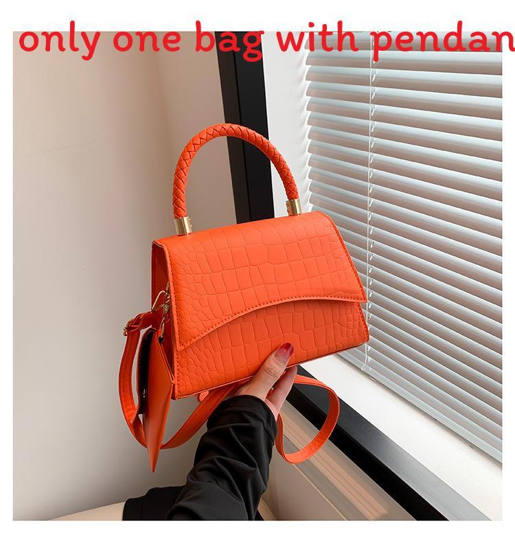 Pu Small Square Bag With Top Flap For Casual Daily Use