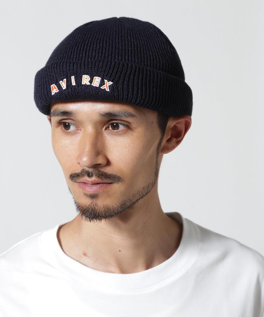 AVIREX 2WAY WATCH CAP Men's F Navy 783-3974004