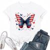 Women's Fashion Casual Printed Round Neck Short Sleeved T-Shirt Top T-Shirt Top Top